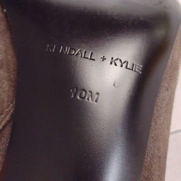 Kendall & Kylie Women’s Ankle Boot Pointed Toe Stiletto Heels‎ Grey Suede Witchy - Picture 8 of 12